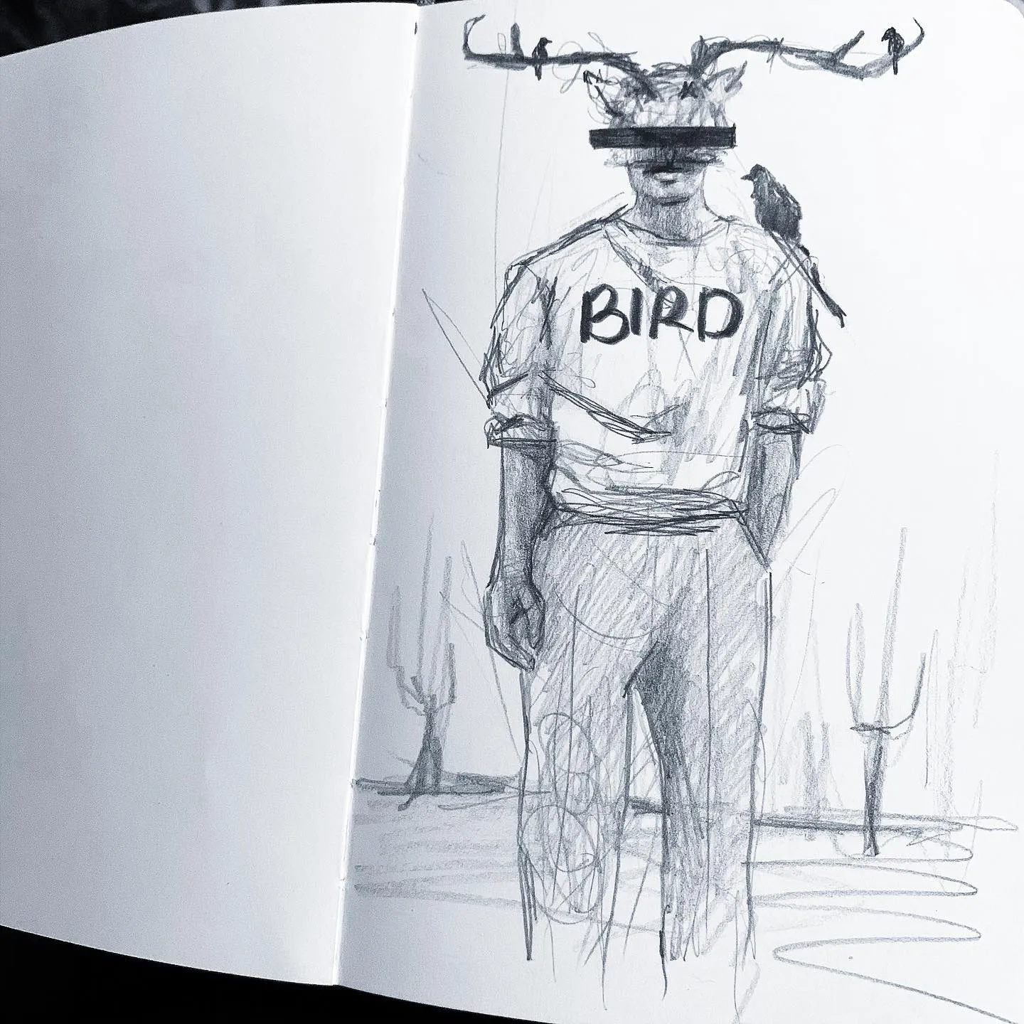 "bird.", a piece by Anguiano Art from the Instagram archive