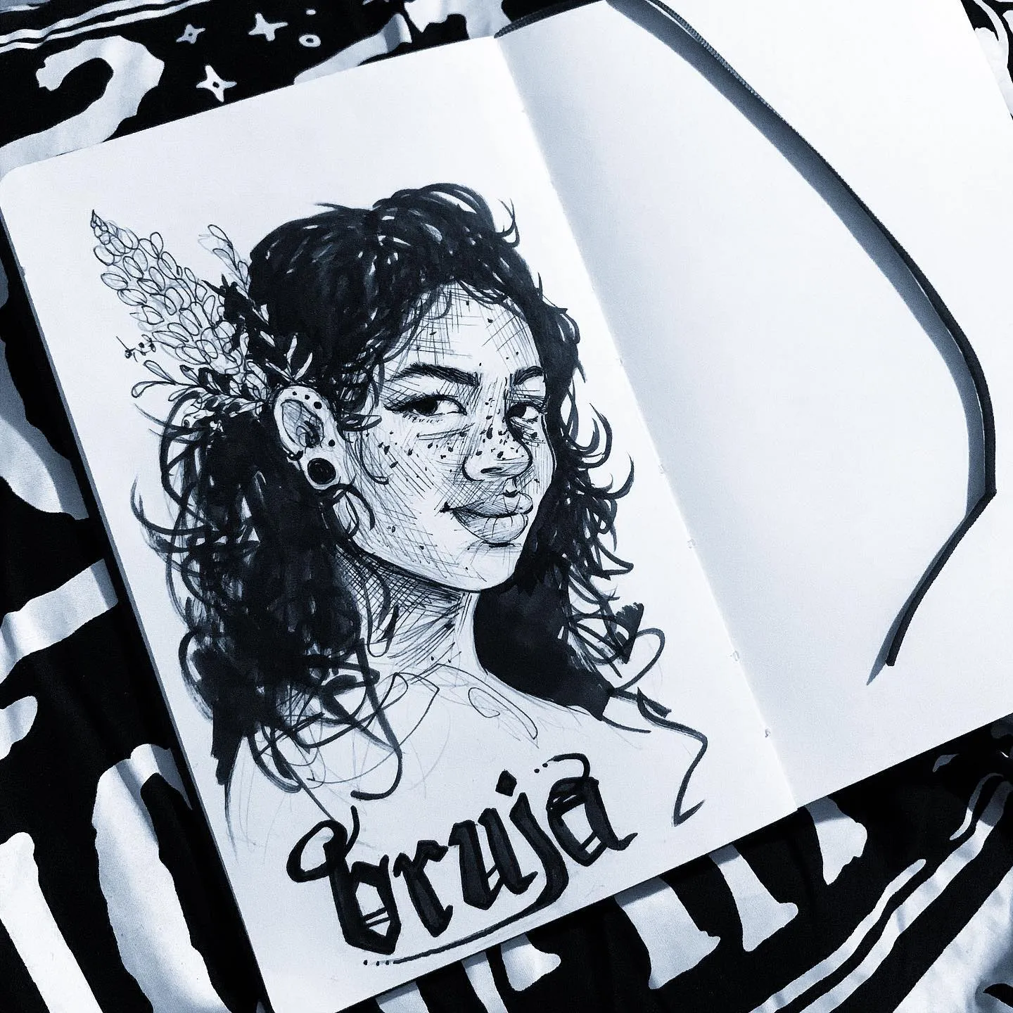 "bruja.", a piece by Anguiano Art from the Instagram archive