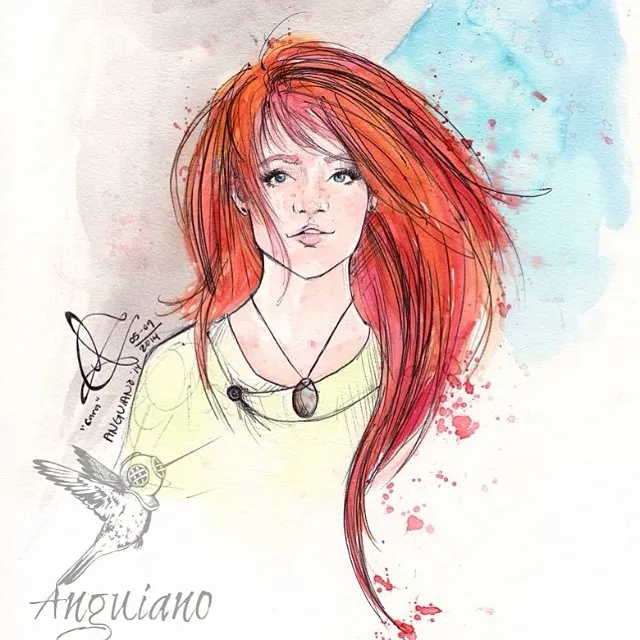 "Cara Sweeney, some more fan art from Alienated by", a piece by Anguiano Art from the Instagram archive