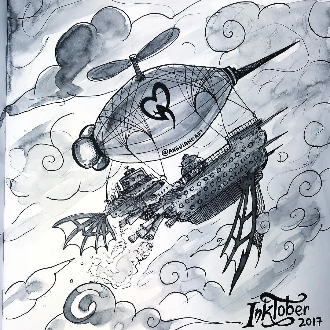 Day 25: Ship, airships would’ve been a thing if our future had run on steam —�—�—�—�