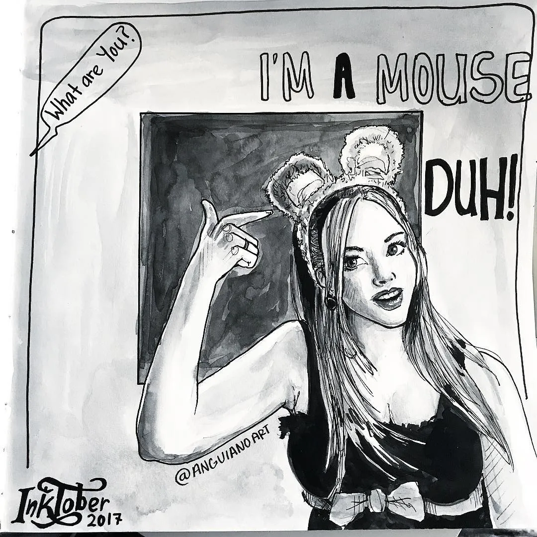 Day 26: Squeak, because squeak always reminds me of mice. I’m a mouse, Duh! . —�—�—�—�