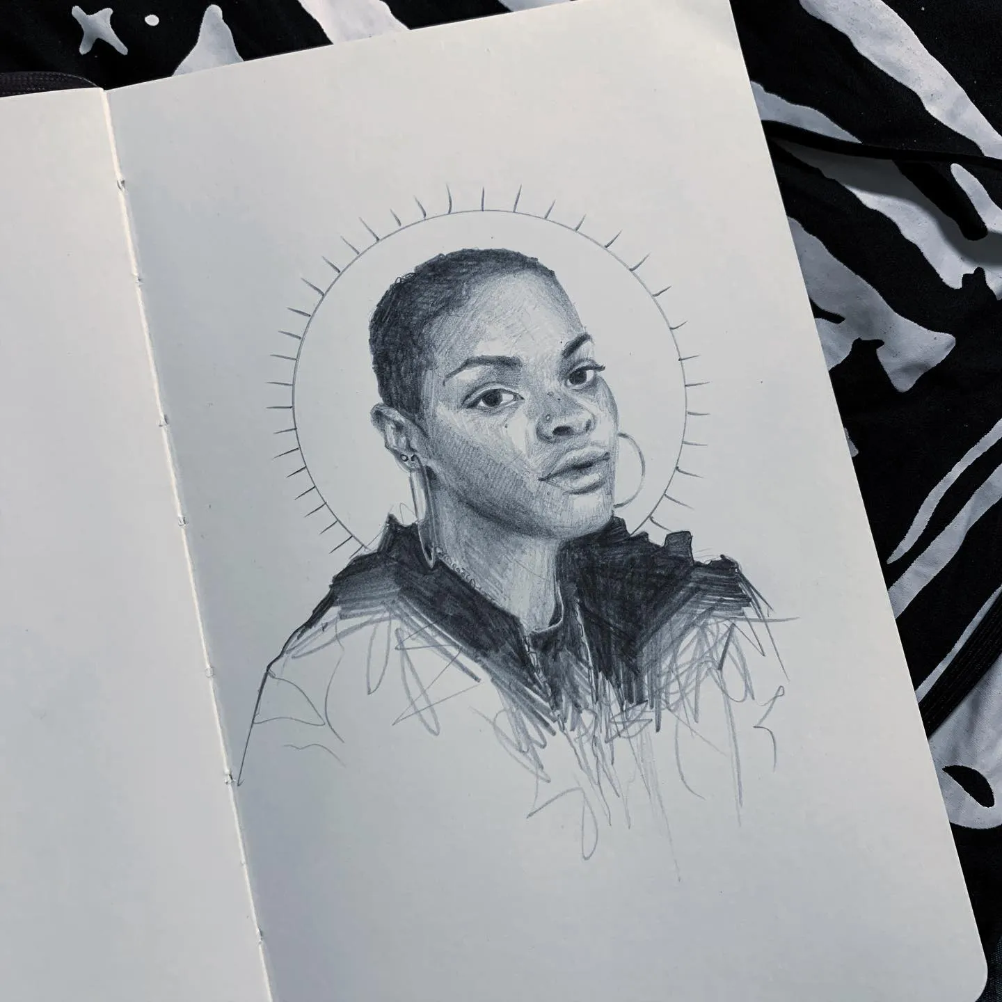 Doodle of an amazing artist if you’re near Long Beach make sure to check out her solo show at rsvp with them for a viewing appointment!!