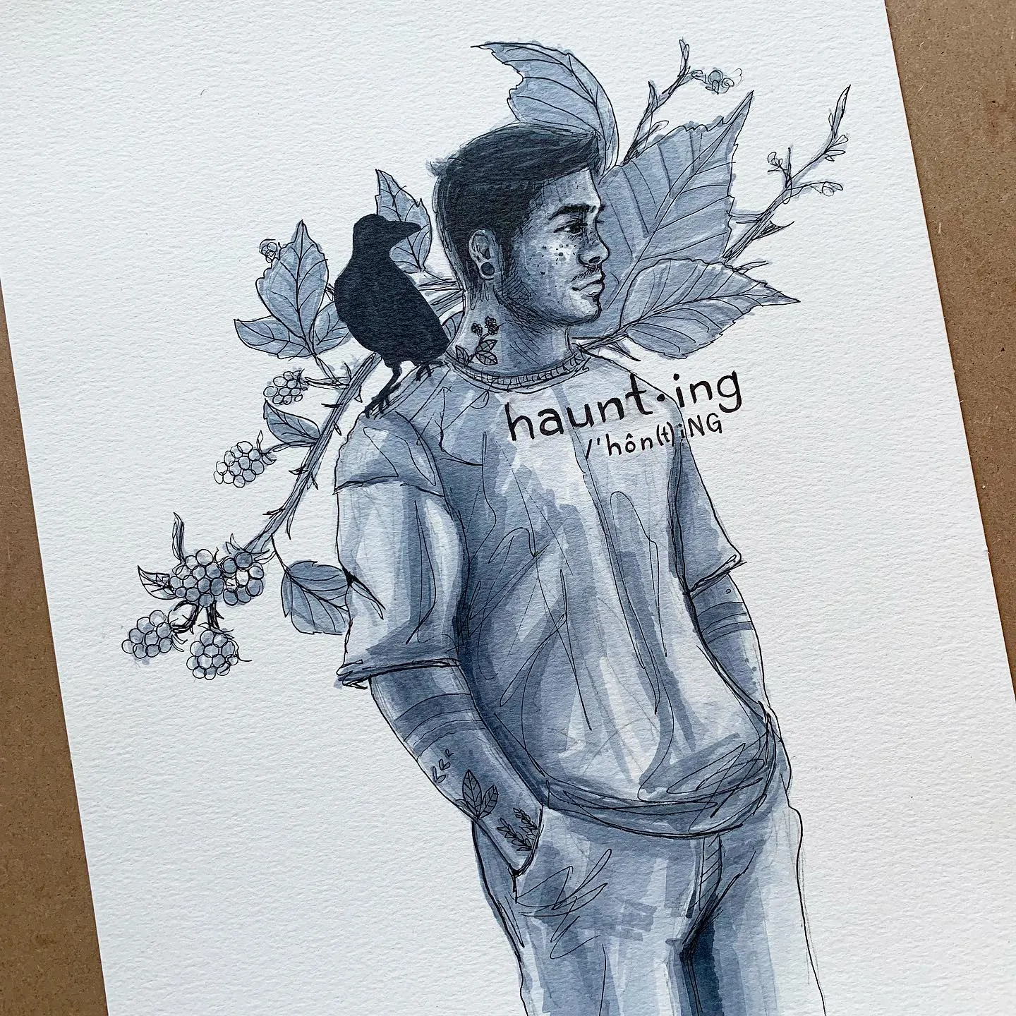"Doodle.", a piece by Anguiano Art from the Instagram archive