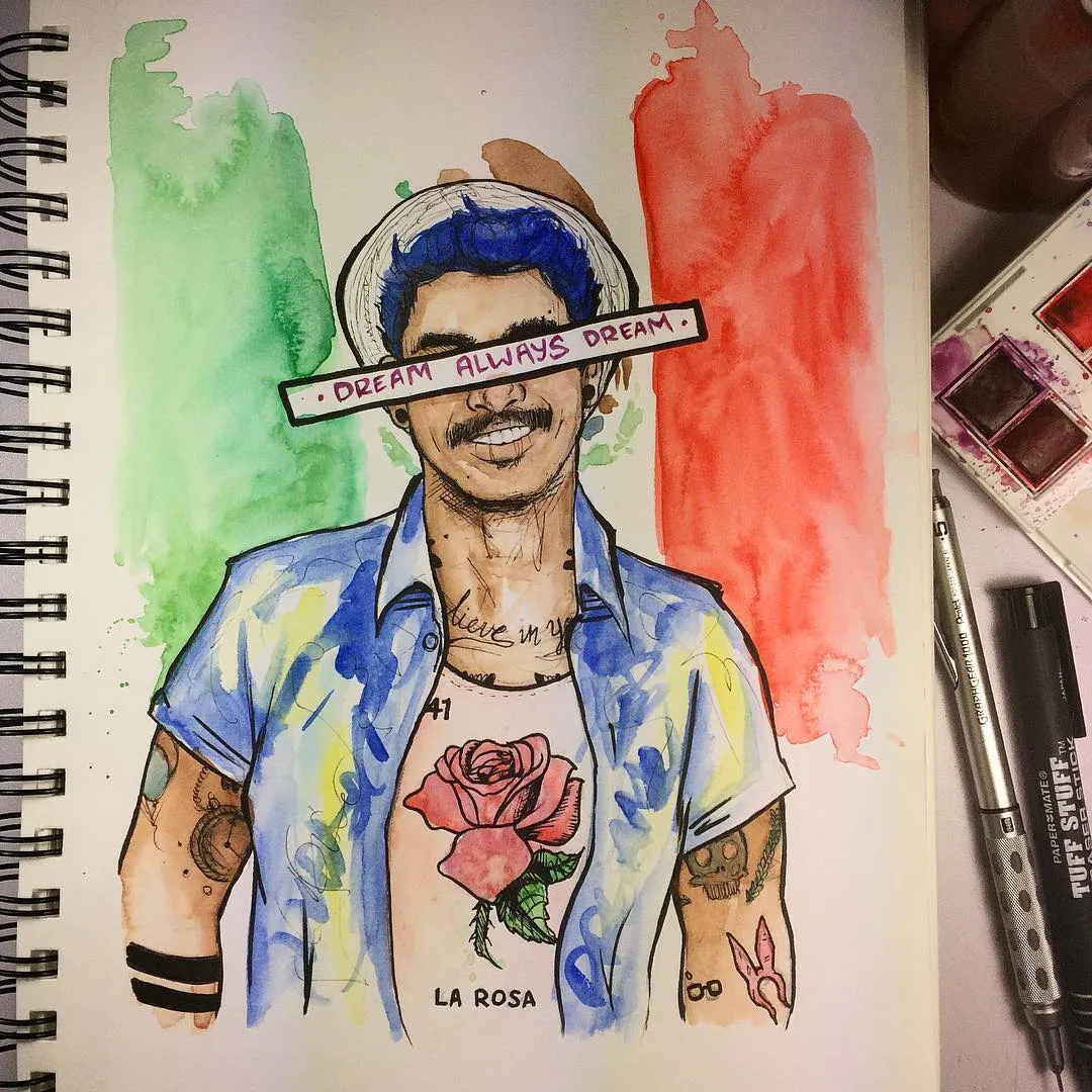 "Dream Always Dream", a piece by Anguiano Art from the Instagram archive