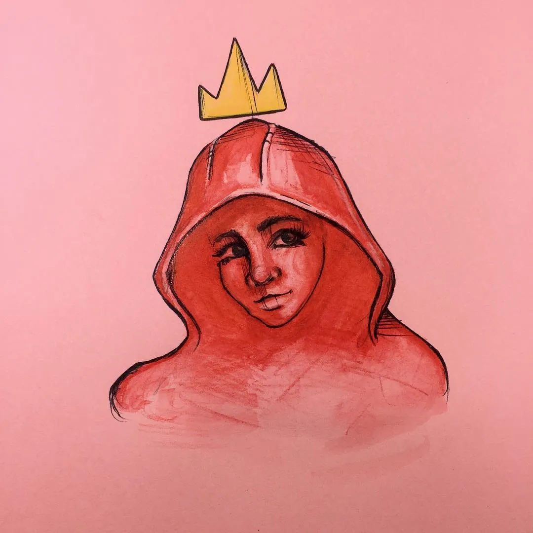 "Fairytale in Red", a piece by Anguiano Art from the Instagram archive