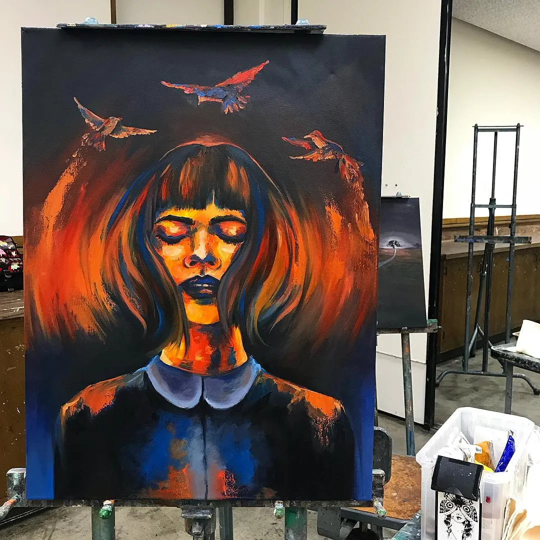 Finished the first painting project for my oil painting class!! ‍ of the
