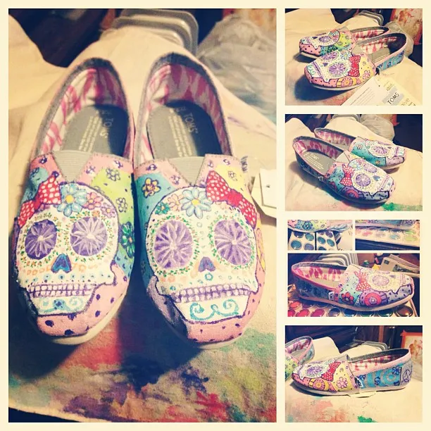 "Finished the shoe commission", a piece by Anguiano Art from the Instagram archive