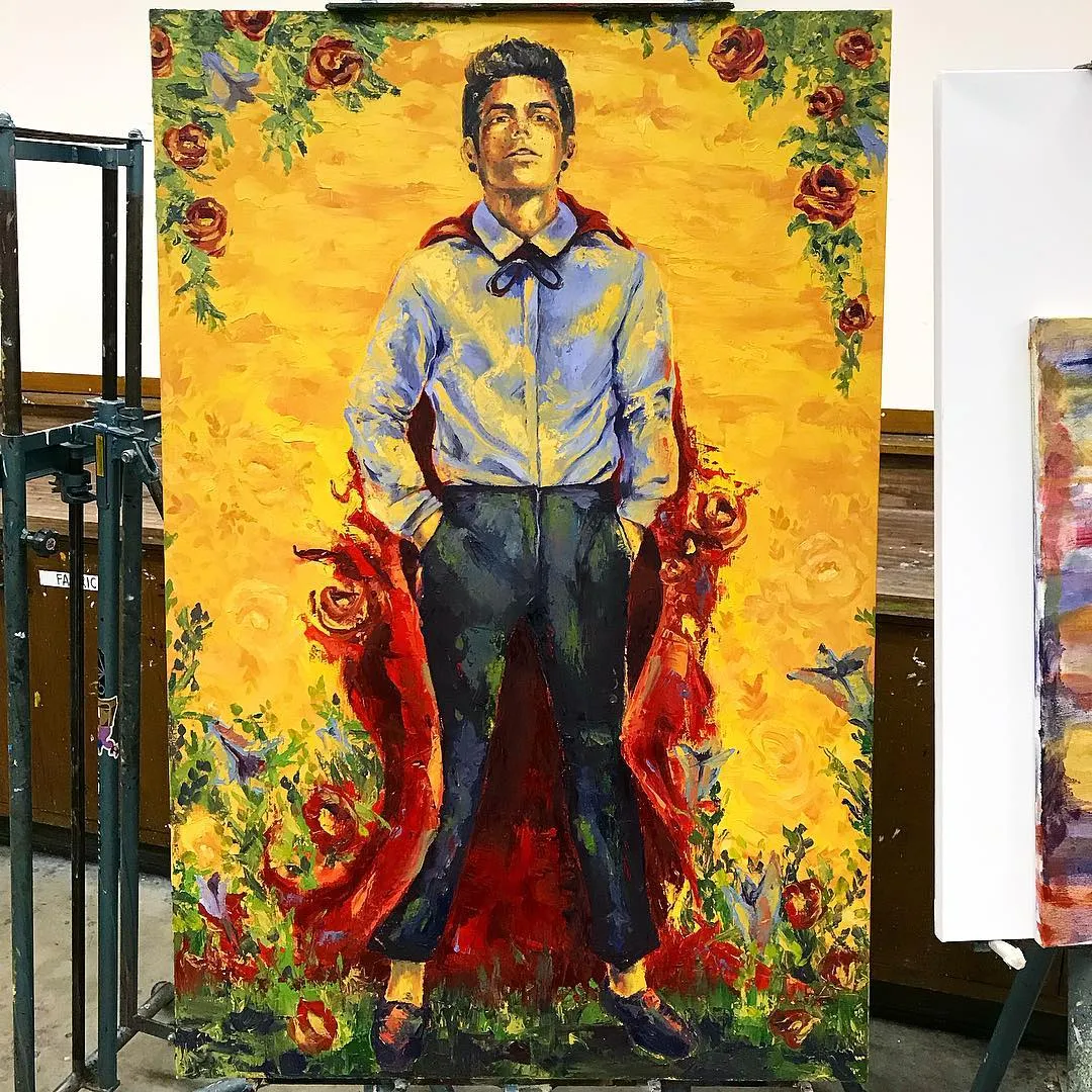 I am calling this finished for now. The majority was done with different palette knife sizes and little brush detailing