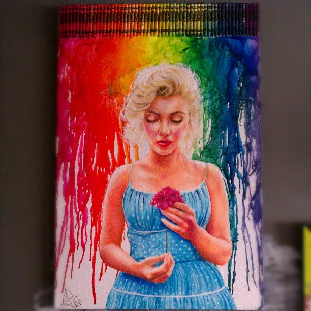 "Marilyn Monroe", a piece by Anguiano Art from the Instagram archive