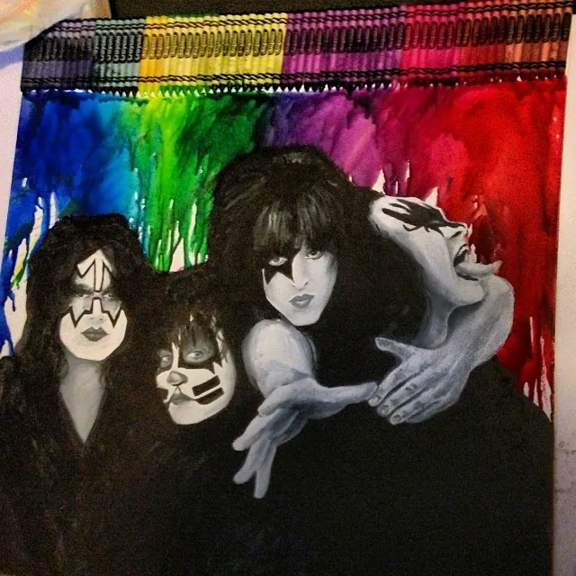 "Melted Kiss :)", a piece by Anguiano Art from the Instagram archive