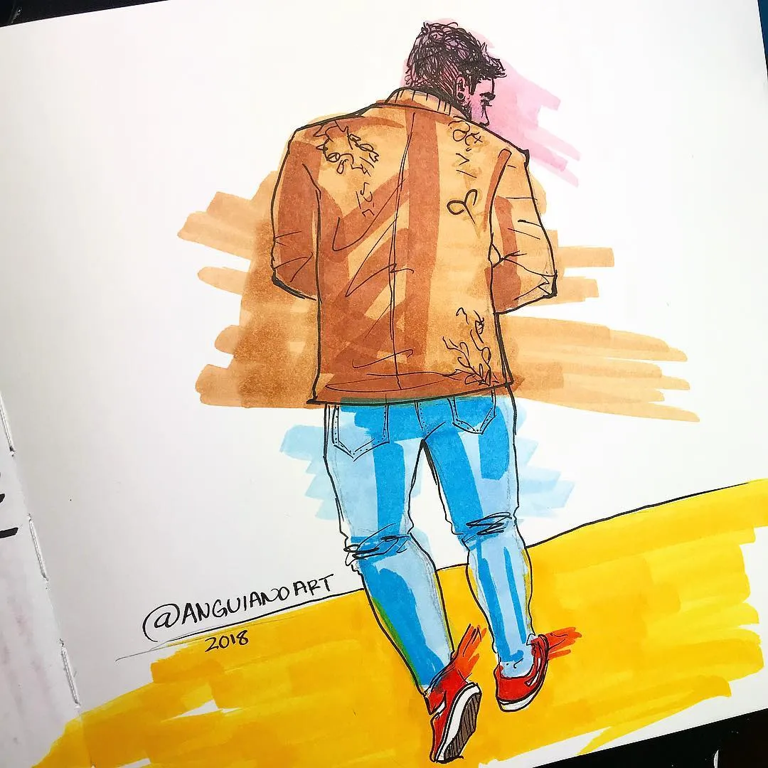 "Movement .", a piece by Anguiano Art from the Instagram archive