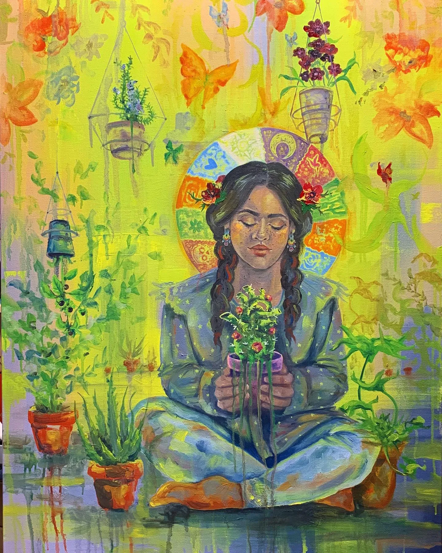 FINISHED!!! ‘My Heart became a Cactus’ Thank you to everyone who took the journey with me during the process of this painting!