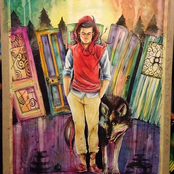 "On Our Way to Grandma's" just finished this watercolor piece!