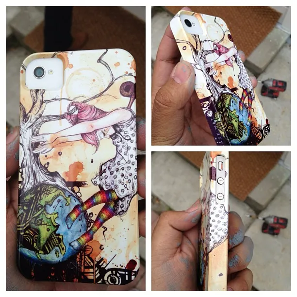 One of my awesome fans bought an iPhone case with my art on it at society6.com/anguianoart
