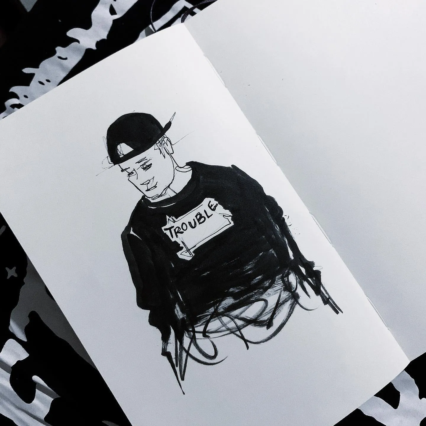 "scribbles.", a piece by Anguiano Art from the Instagram archive