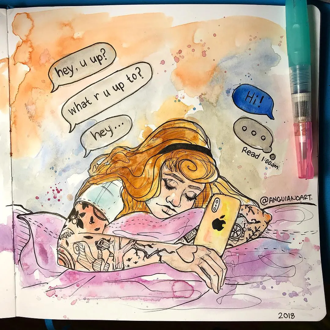 She’s sleeping beauty, it’s not her fault she fell asleep before the conversation became exciting ‍️
