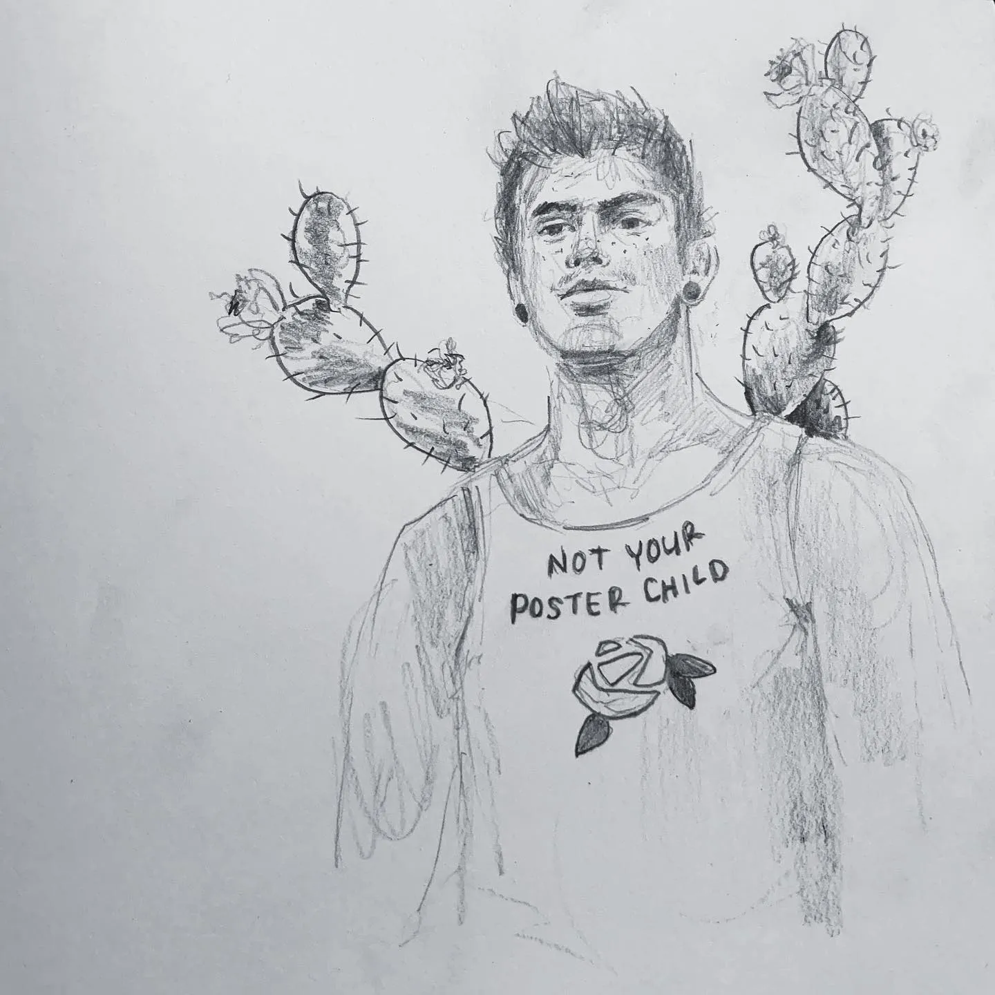 "sketches.", a piece by Anguiano Art from the Instagram archive