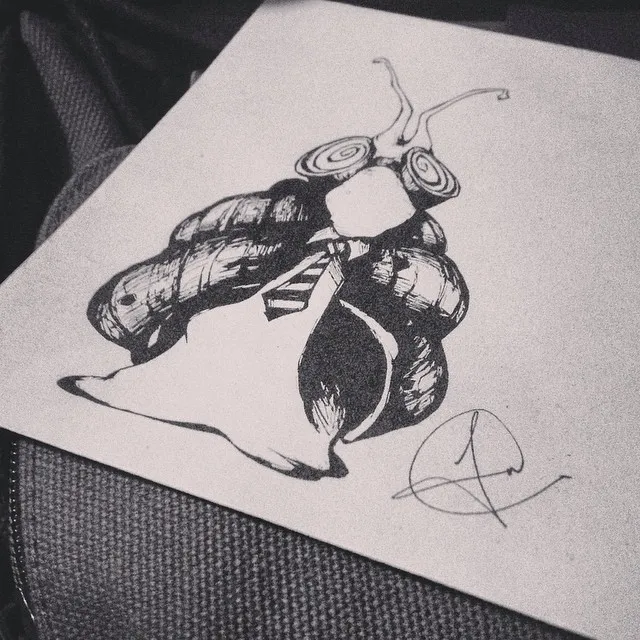 "Snail Mail :) my envelopes", a piece by Anguiano Art from the Instagram archive