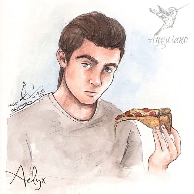 Some aliens just don't like pizza :b this is Aelyx from the novel Alienated by Melissa Landers