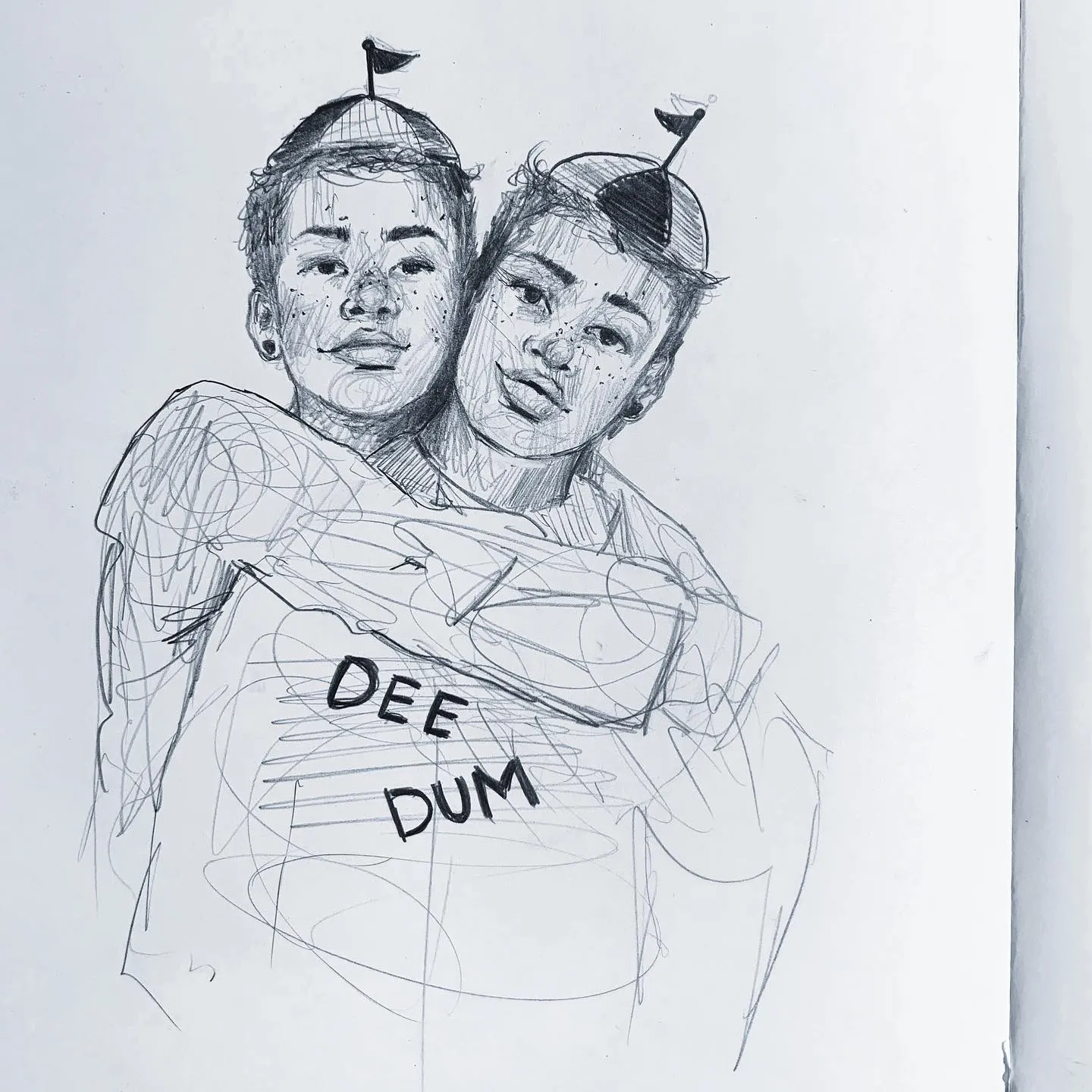 tag your tweedle dee and tweedle dum. of