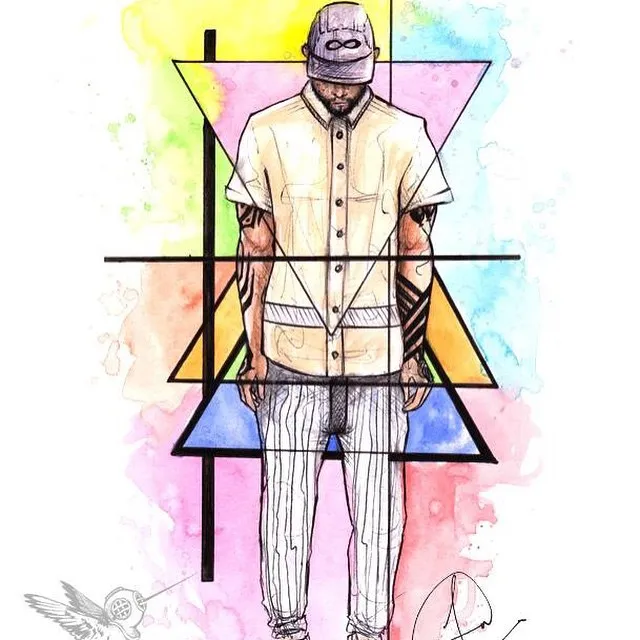 "Twist My Mind, I'm Being Myself", a piece by Anguiano Art from the Instagram archive
