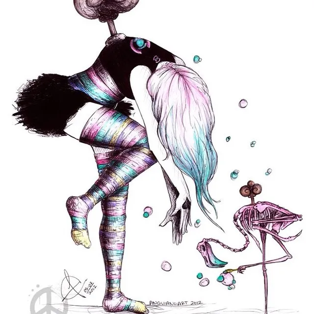 We are all wind-up dolls... art piece