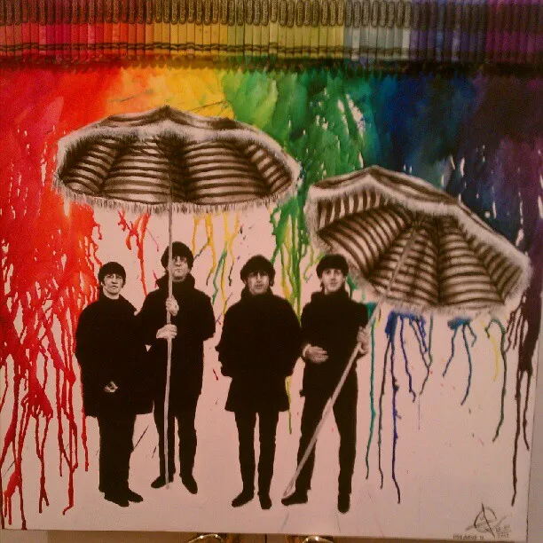 Who's ready for Portland?? Finished the Beatles painting!